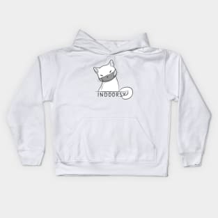 Indoorsy is the new black Kids Hoodie